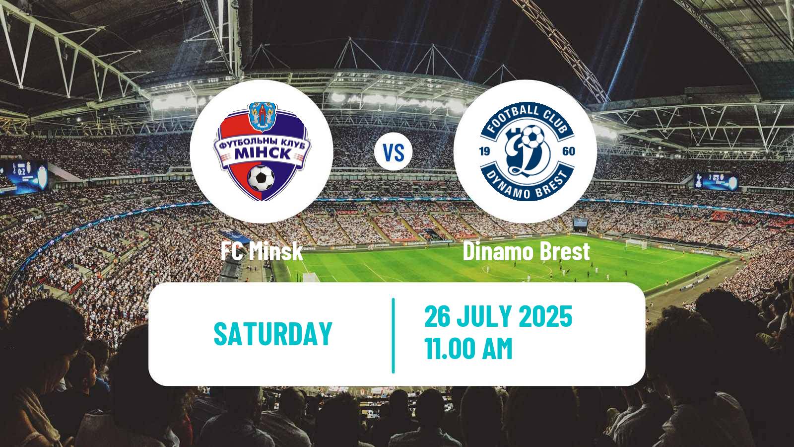 Soccer Belarusian Cup Minsk - Dinamo Brest