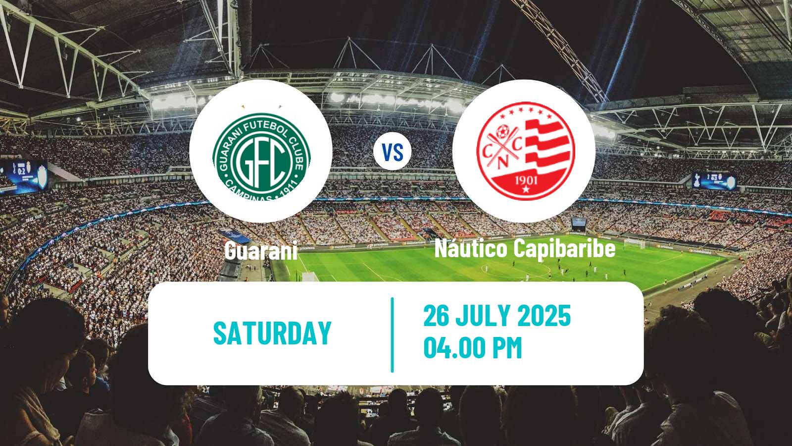 Soccer Brazilian Serie C Guarani - Náutico Capibaribe