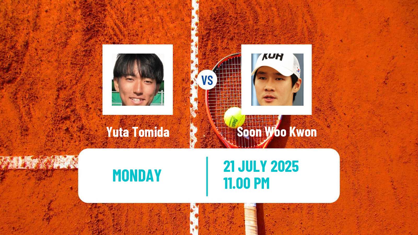 Tennis ITF M15 Nakhon Pathom 2 Men Yuta Tomida - Soon Woo Kwon