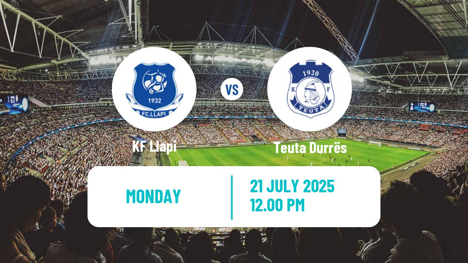 Soccer Club Friendly Llapi - Teuta Durrës