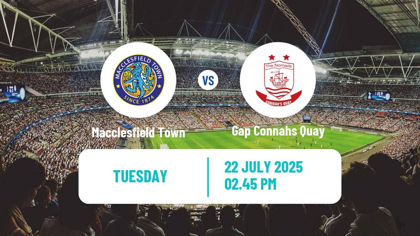 Soccer Club Friendly Macclesfield Town - Gap Connahs Quay