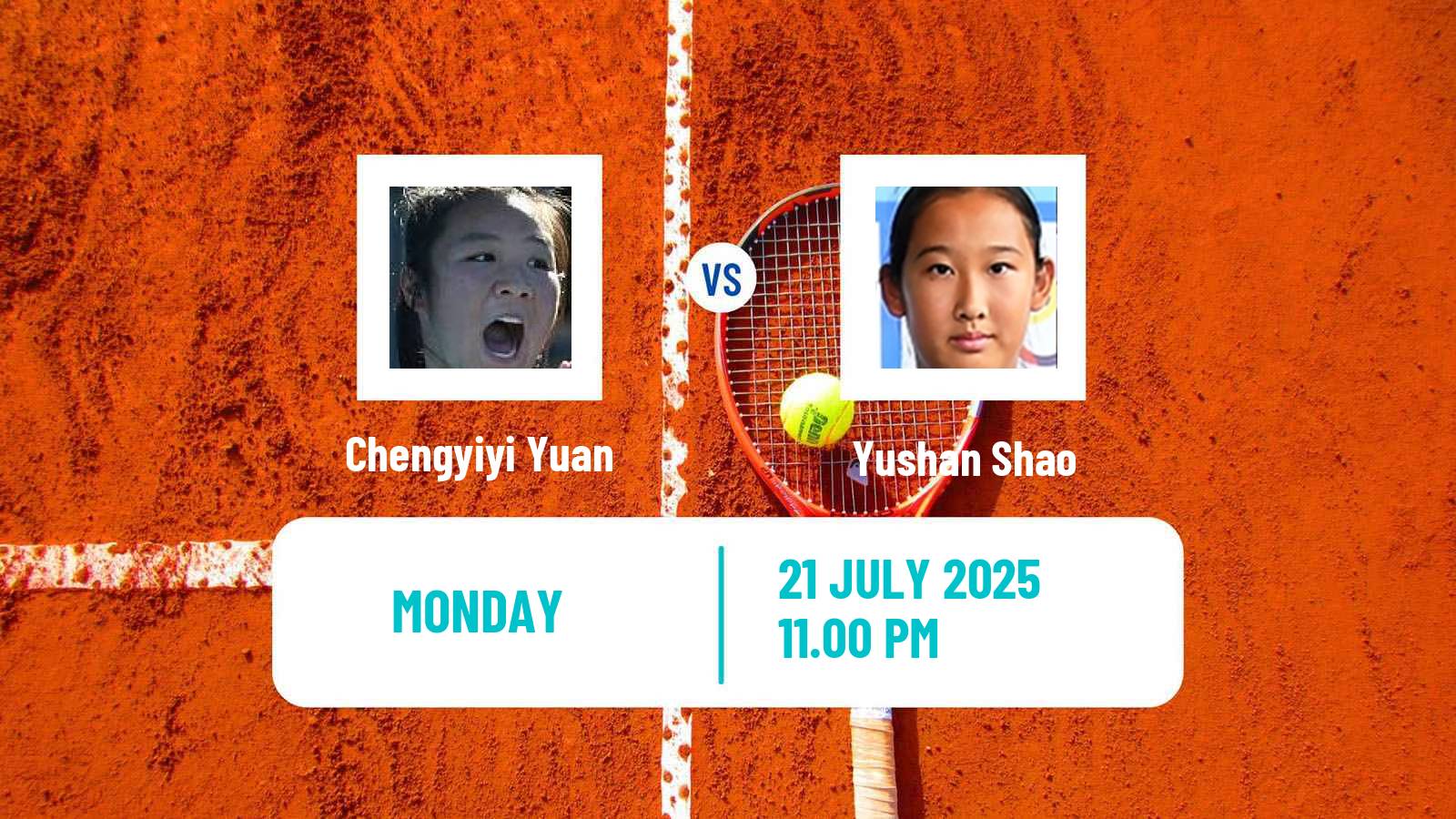 Tennis ITF W15 Luan 2 Women Chengyiyi Yuan - Yushan Shao