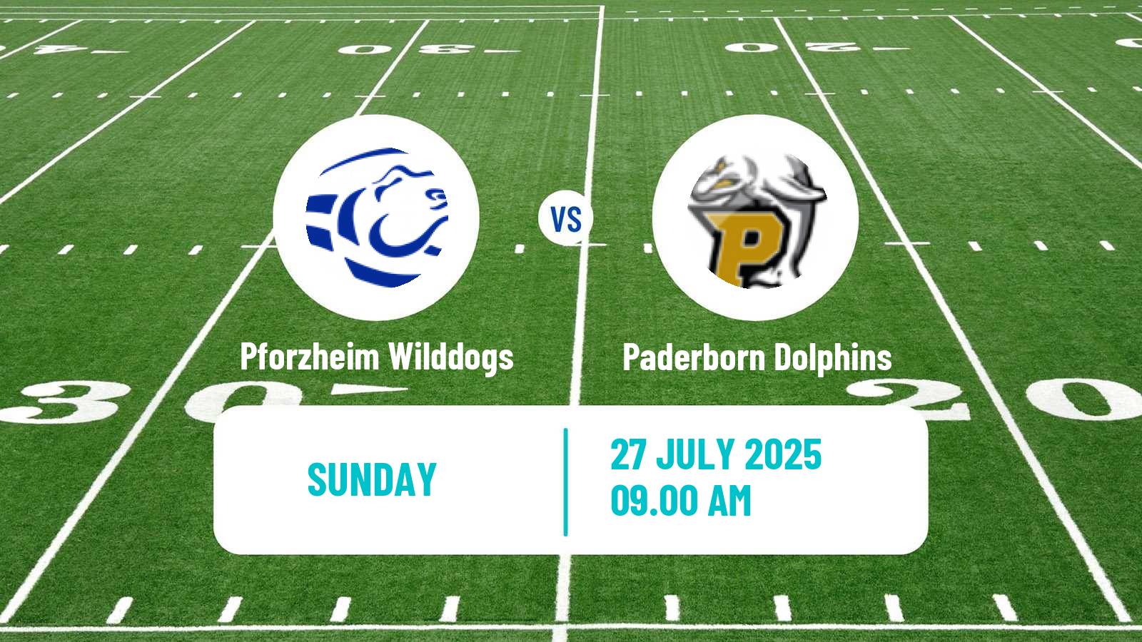 American football German GFL Pforzheim Wilddogs - Paderborn Dolphins