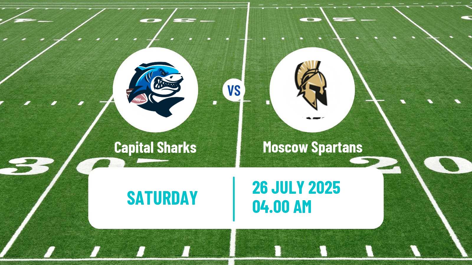 American football Russian Superleague American Football Capital Sharks - Moscow Spartans