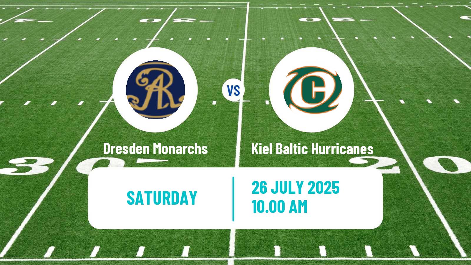 American football German GFL Dresden Monarchs - Kiel Baltic Hurricanes