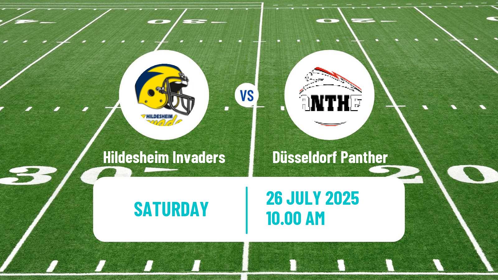 American football German GFL Hildesheim Invaders - Düsseldorf Panther