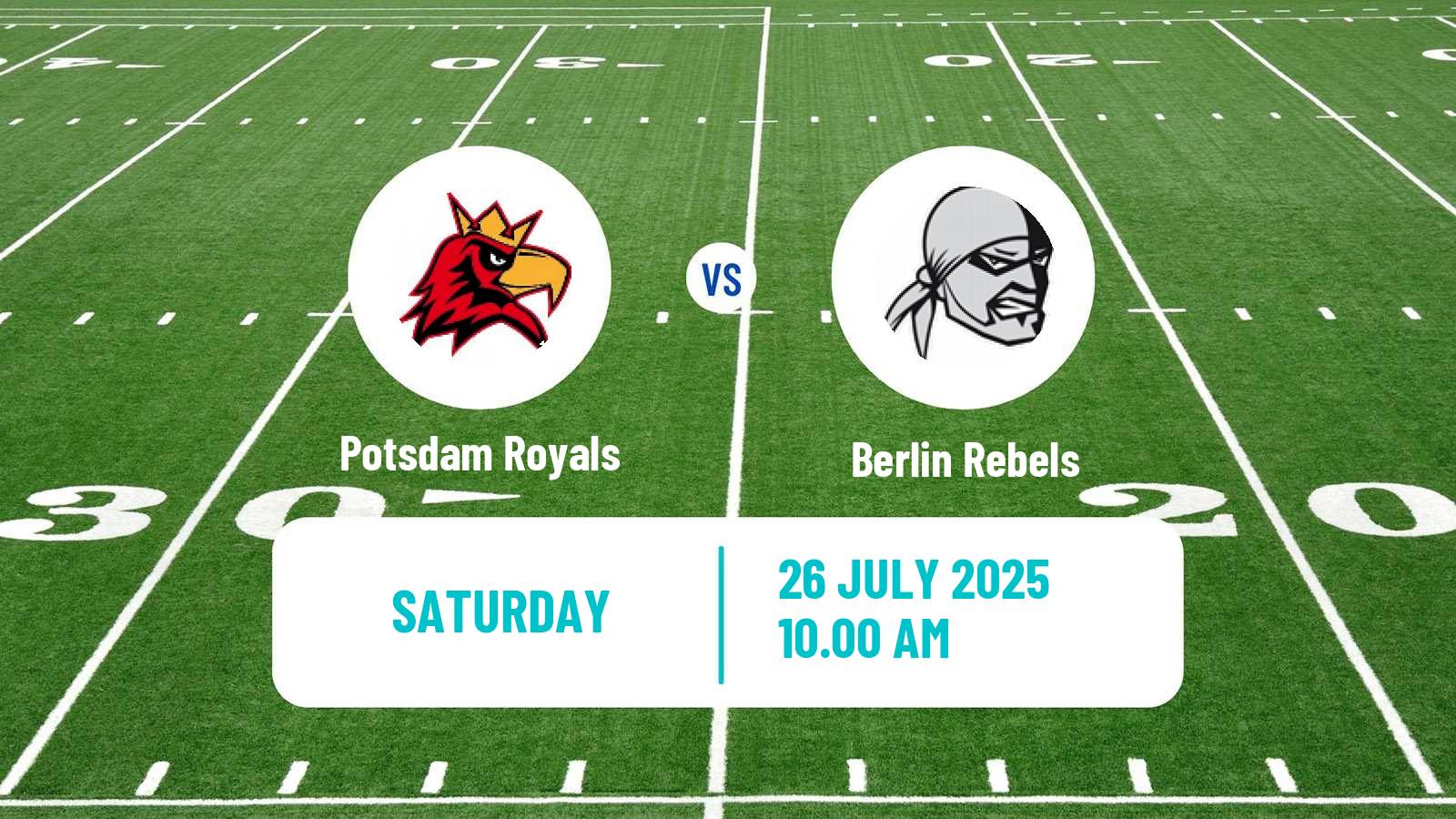 American football German GFL Potsdam Royals - Berlin Rebels