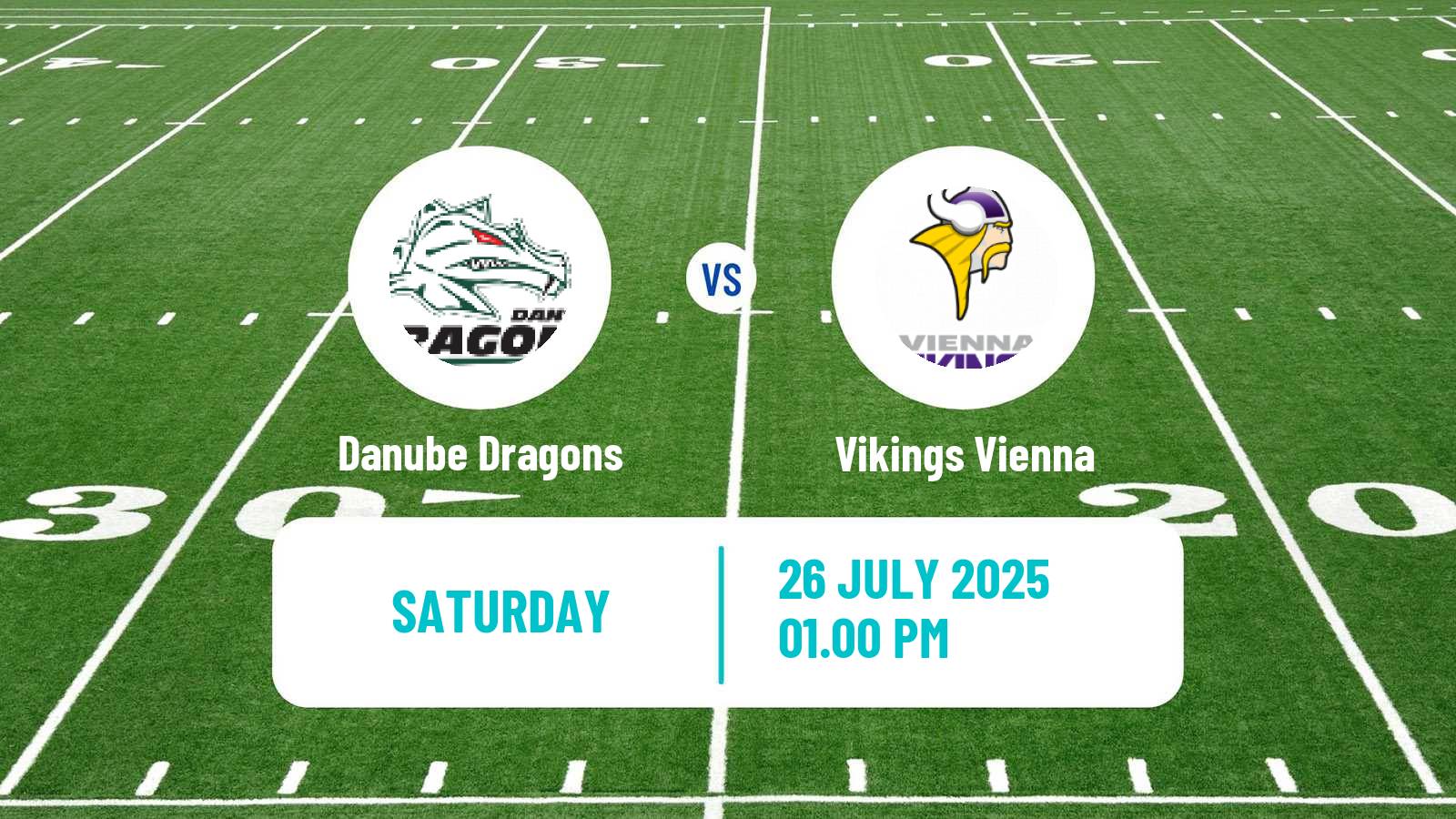American football Austrian Football League Danube Dragons - Vikings Vienna