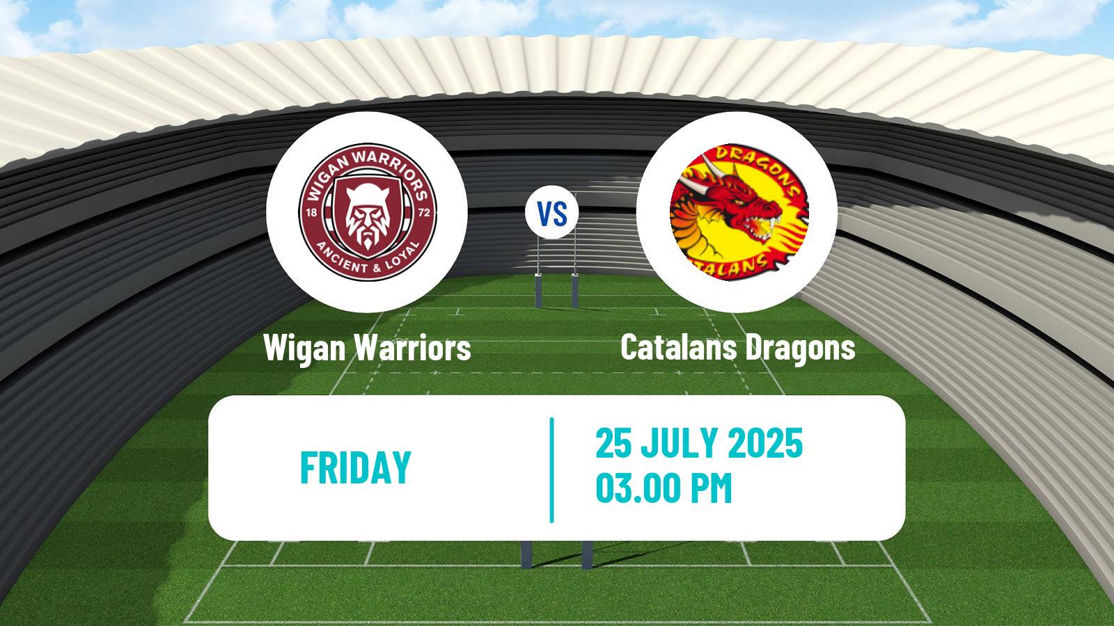 Rugby league Super League Rugby Wigan Warriors - Catalans Dragons