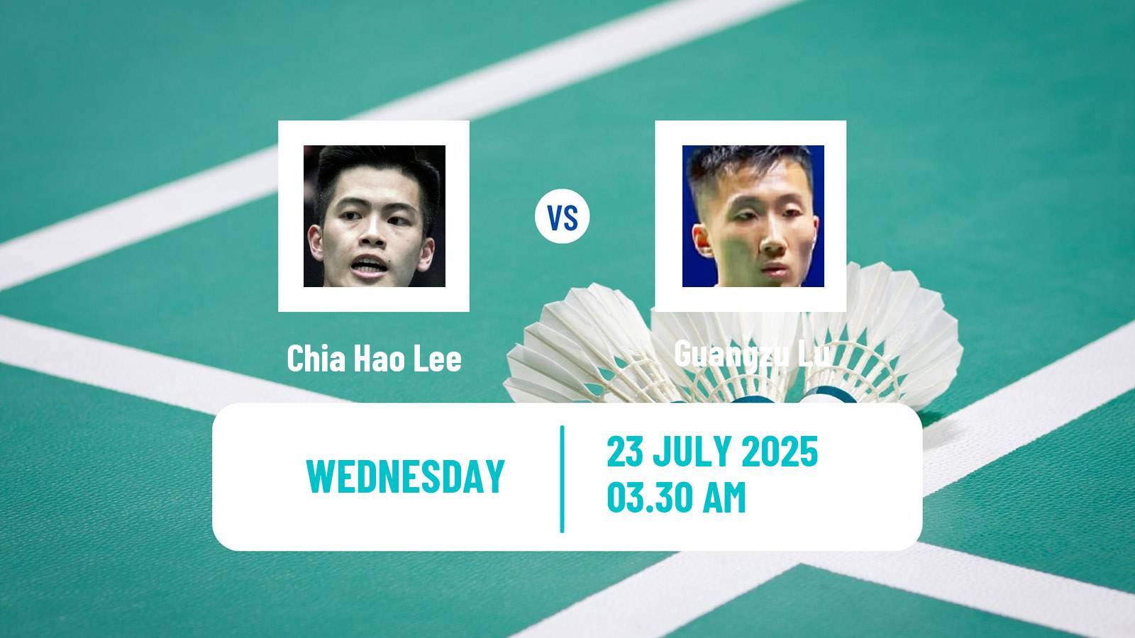 Badminton BWF World Tour Victor China Open Men Chia Hao Lee - Guangzu Lu