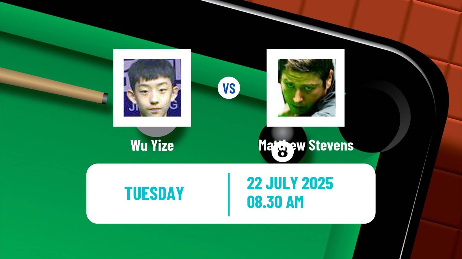 Snooker Championship League Wu Yize - Matthew Stevens