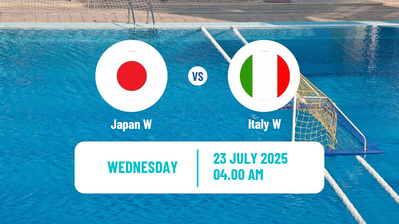 Water polo World Championship Water Polo Women Japan W - Italy W