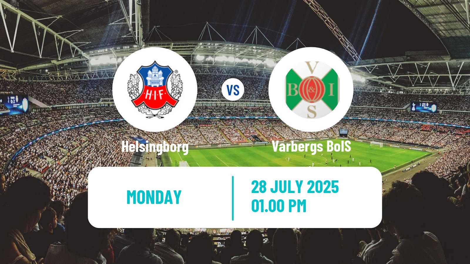 Soccer Swedish Superettan Helsingborg - Varbergs BoIS