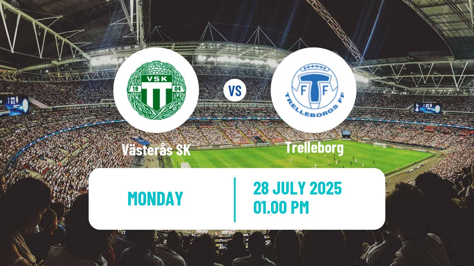 Soccer Swedish Superettan Västerås SK - Trelleborg