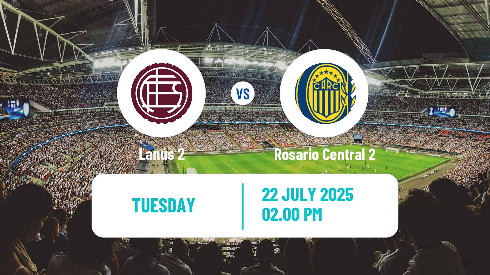 Soccer Argentinian Reserve League Lanús 2 - Rosario Central 2