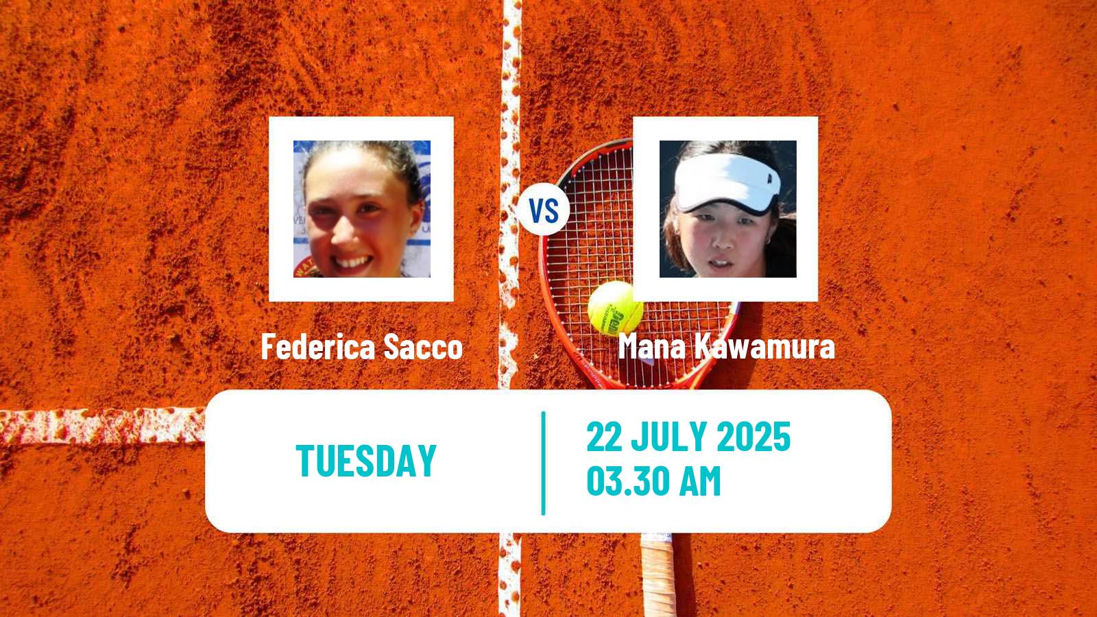 Tennis ITF W15 Campina Women Federica Sacco - Mana Kawamura