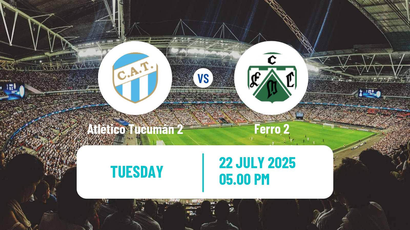Soccer Argentinian Reserve League Atlético Tucumán 2 - Ferro 2