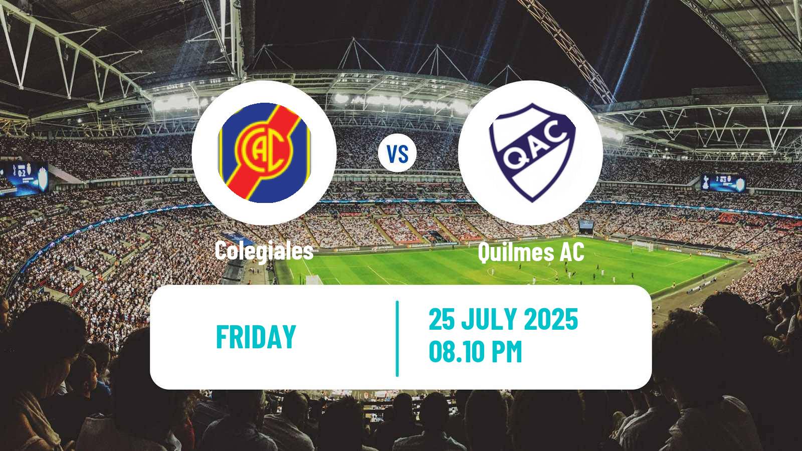 Soccer Argentinian Primera Nacional Colegiales - Quilmes