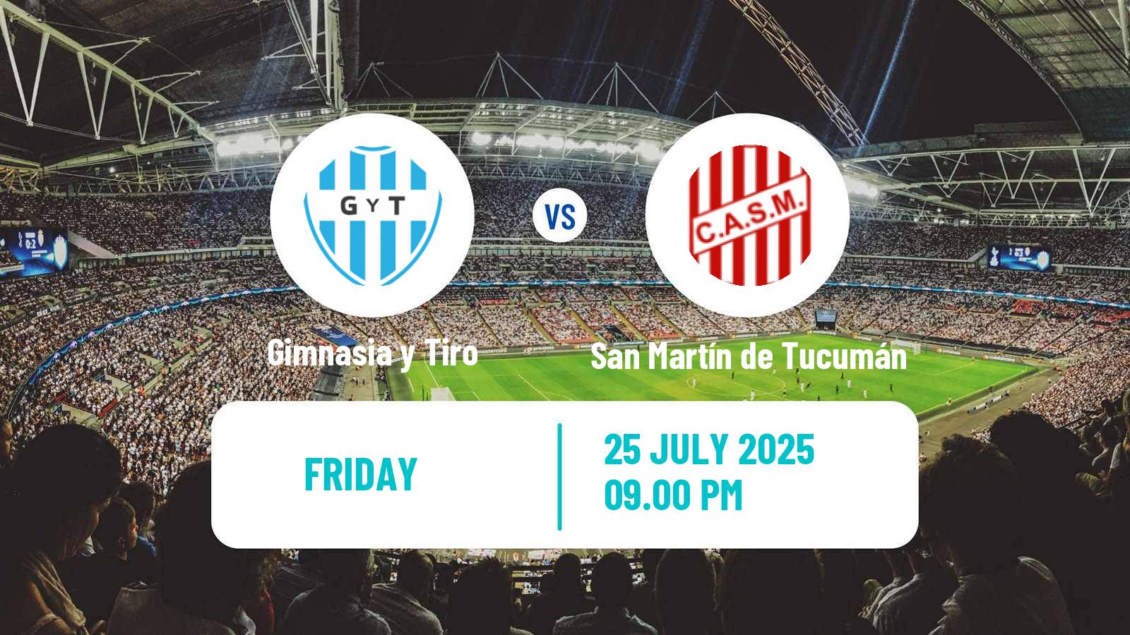 Soccer Argentinian Primera Nacional Gimnasia y Tiro - San Martín de Tucumán