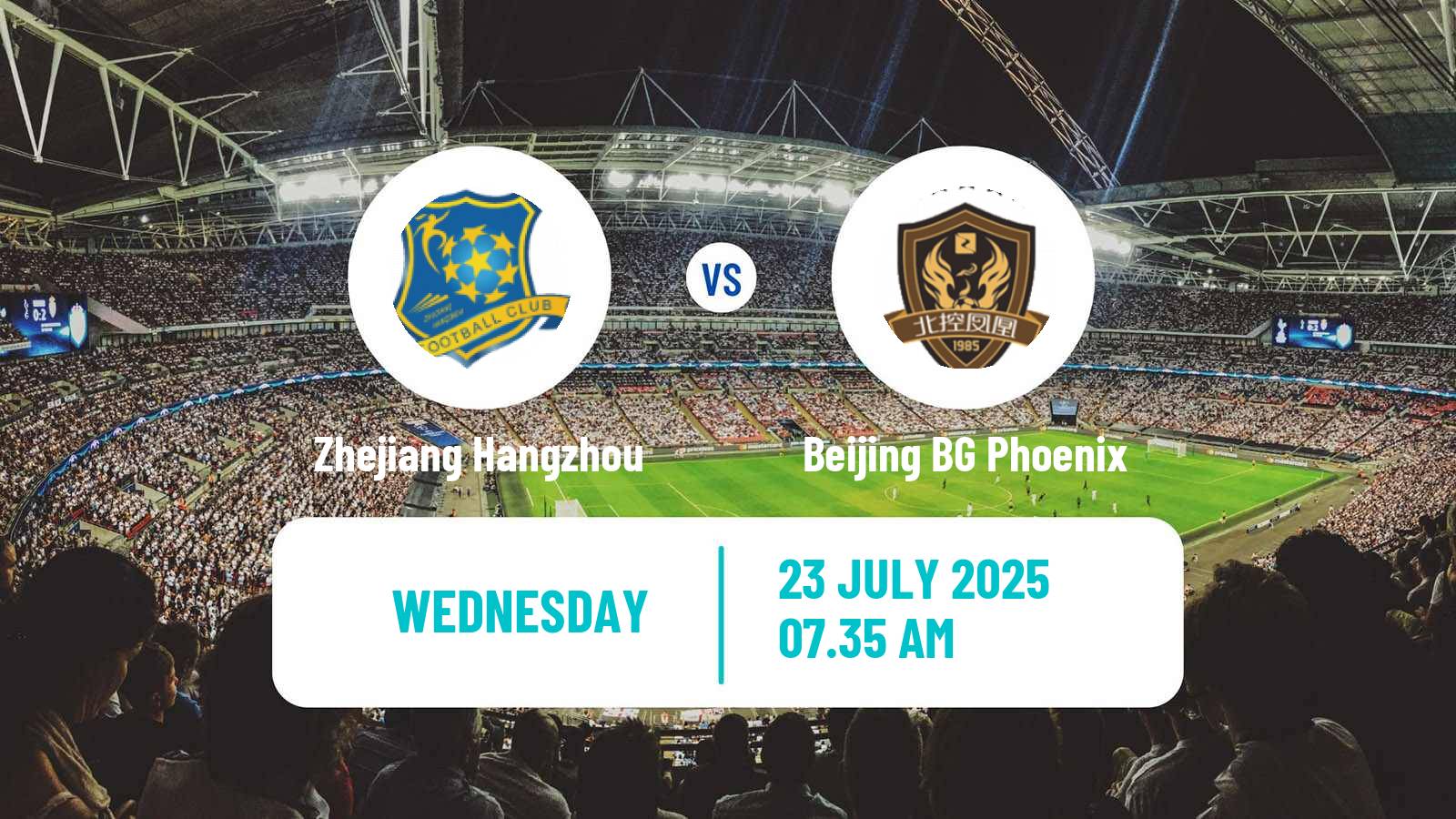 Soccer Chinese Super League Women Zhejiang Hangzhou - Beijing BG Phoenix