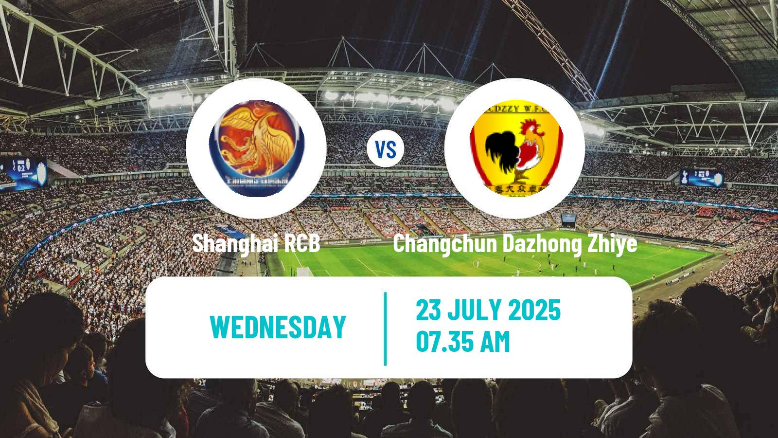 Soccer Chinese Super League Women Shanghai RCB - Changchun Dazhong Zhiye