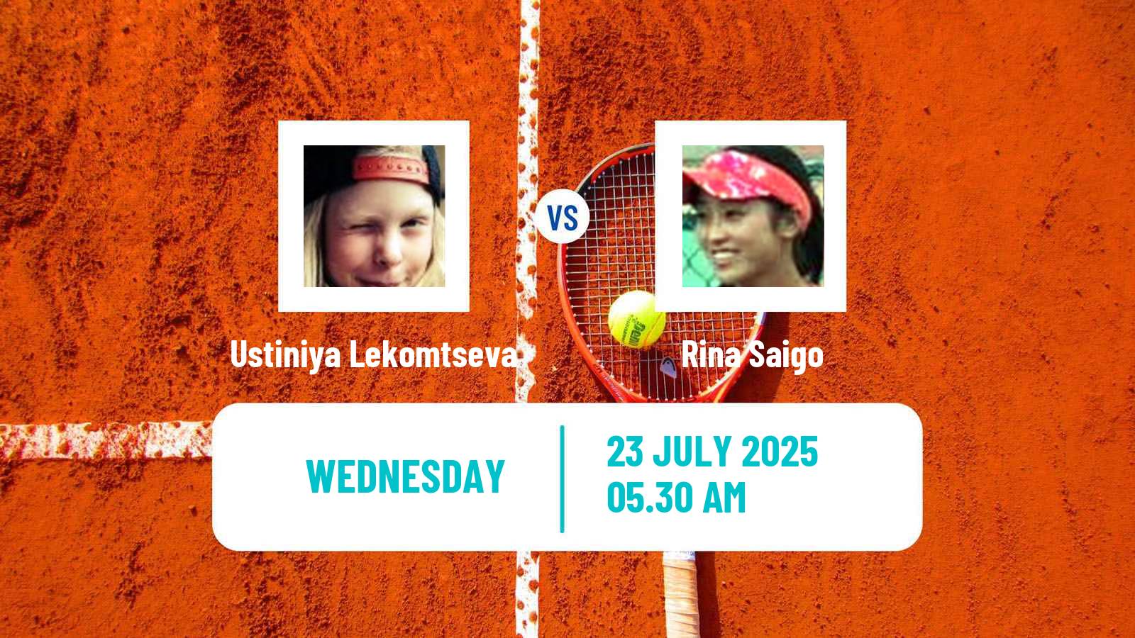 Tennis ITF W35 Monastir 3 Women Ustiniya Lekomtseva - Rina Saigo