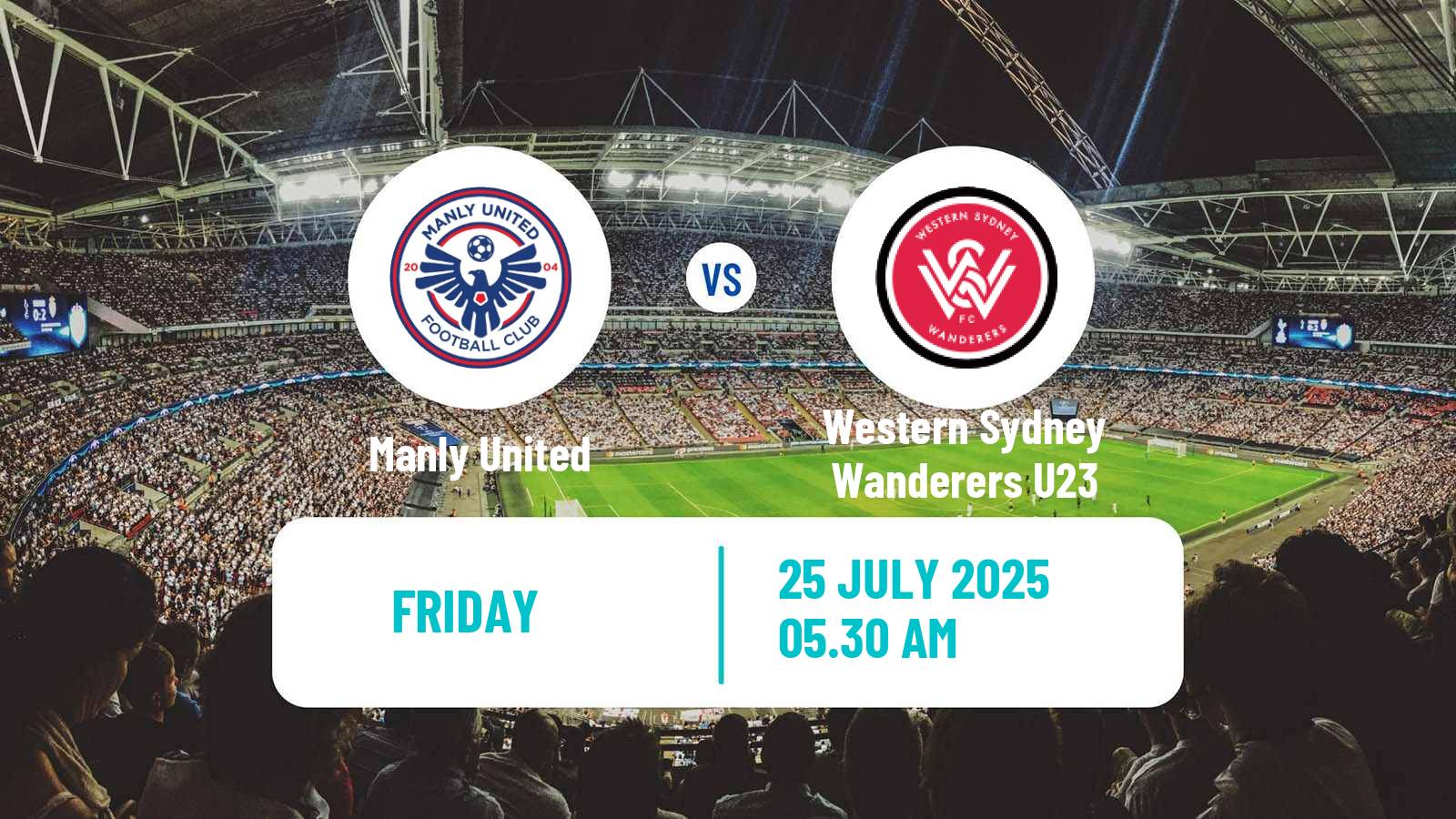 Soccer Australian NPL NSW Manly United - Western Sydney Wanderers U23