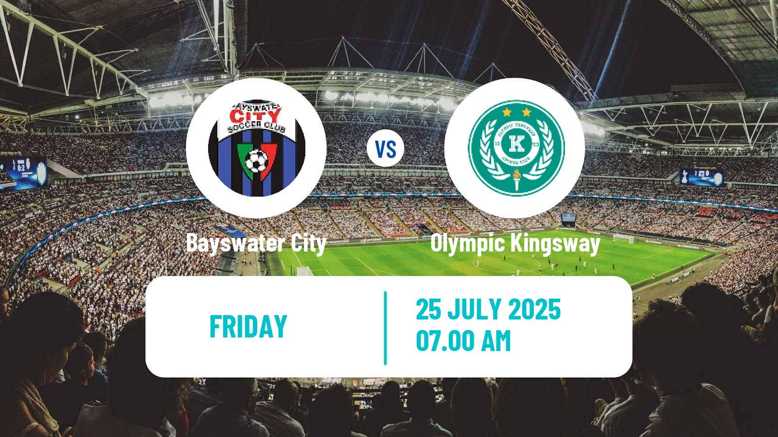 Soccer Australian NPL Western Australia Bayswater City - Olympic Kingsway