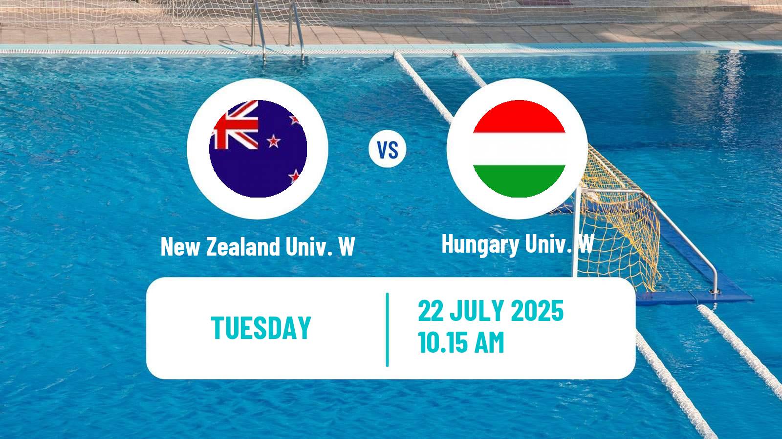 Water polo Universiade Water Polo Women New Zealand Univ. W - Hungary Univ. W