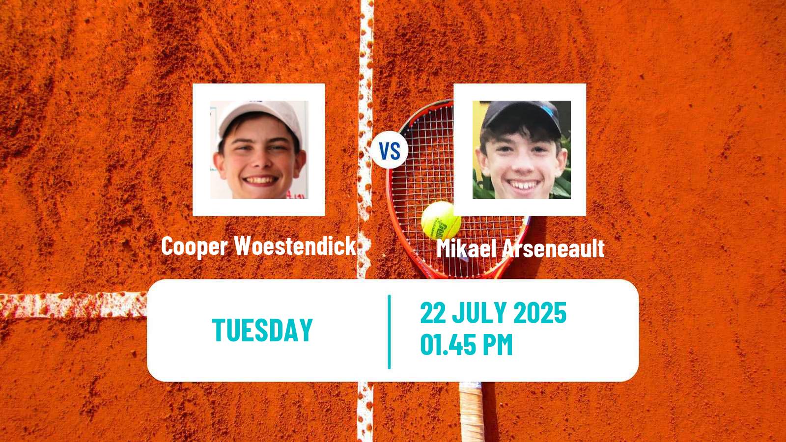 Tennis ITF M25 Champaign Il Men Cooper Woestendick - Mikael Arseneault