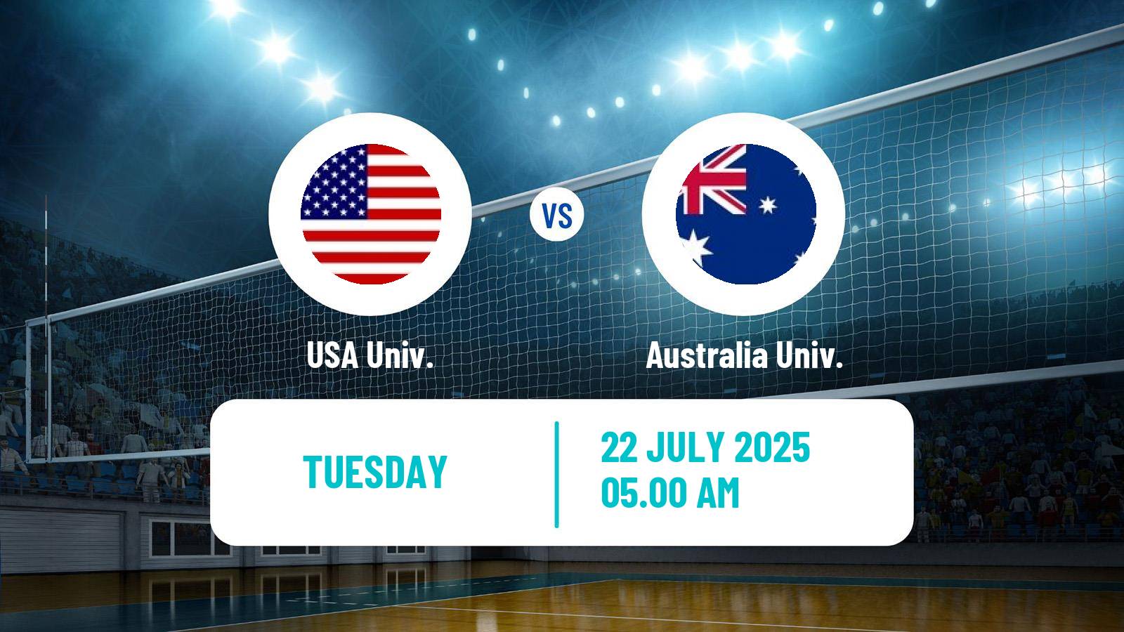 Volleyball Universiade Volleyball USA Univ. - Australia Univ.
