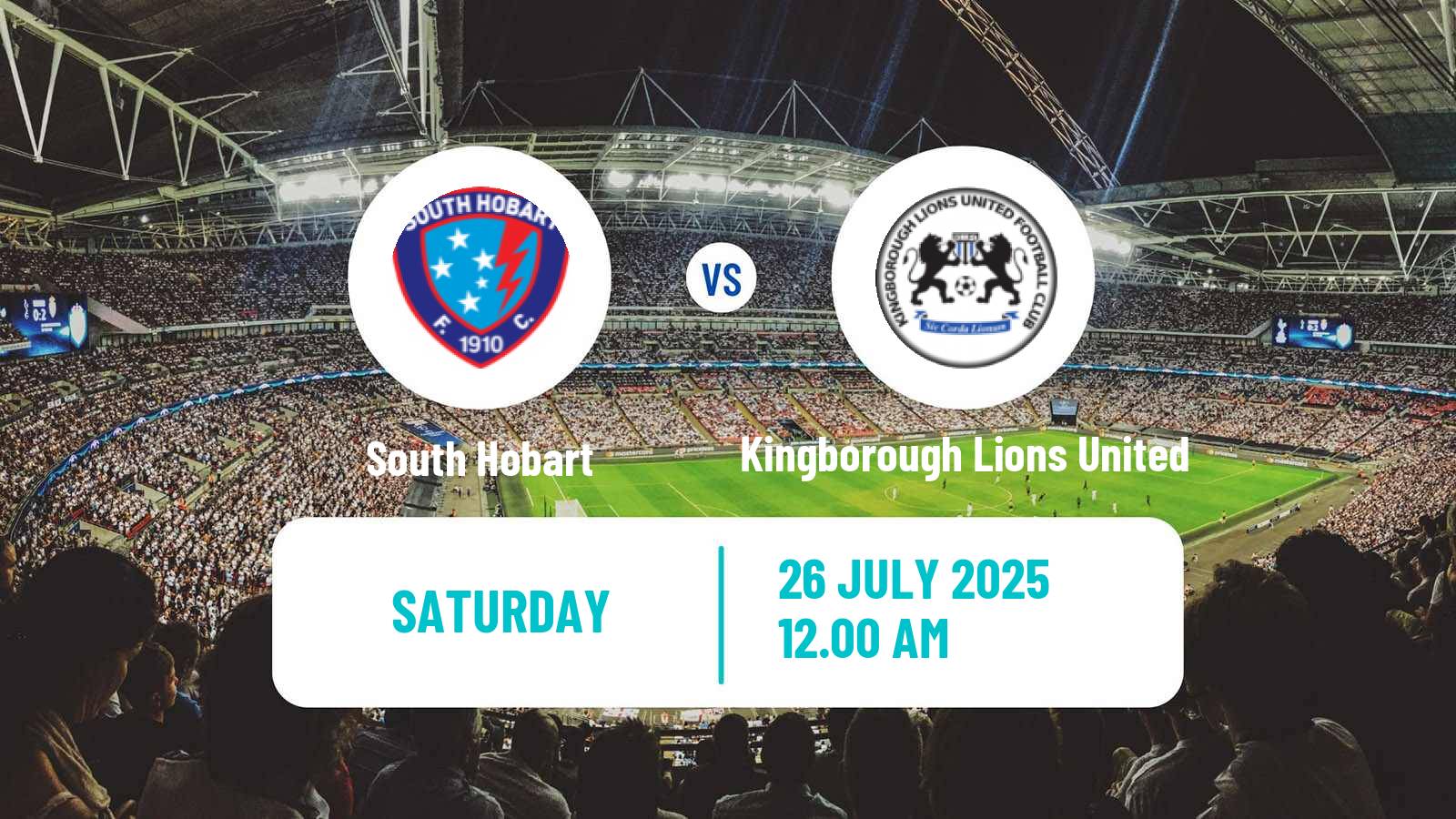 Soccer Australian NPL Tasmania South Hobart - Kingborough Lions United