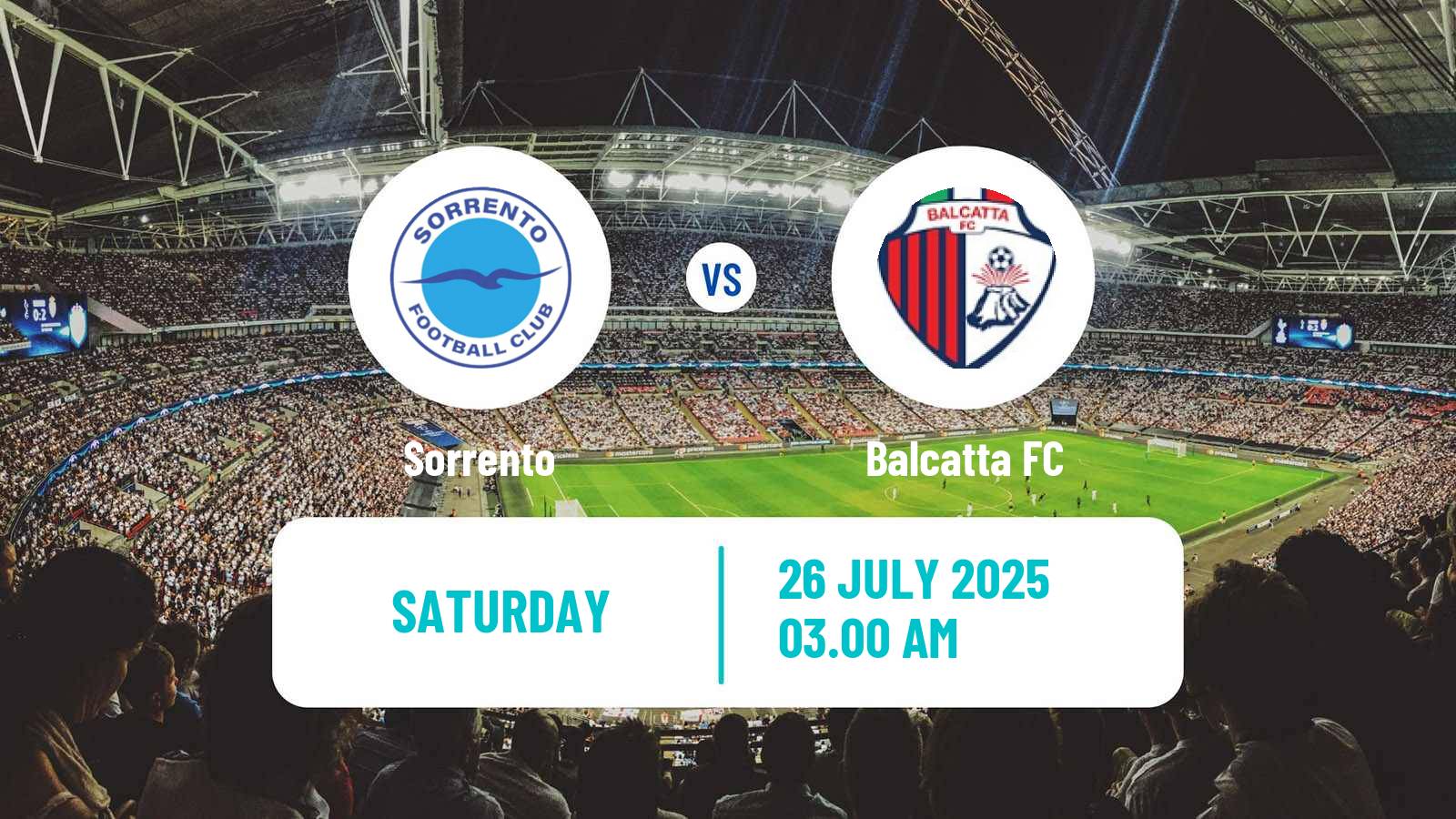 Soccer Australian NPL Western Australia Sorrento - Balcatta