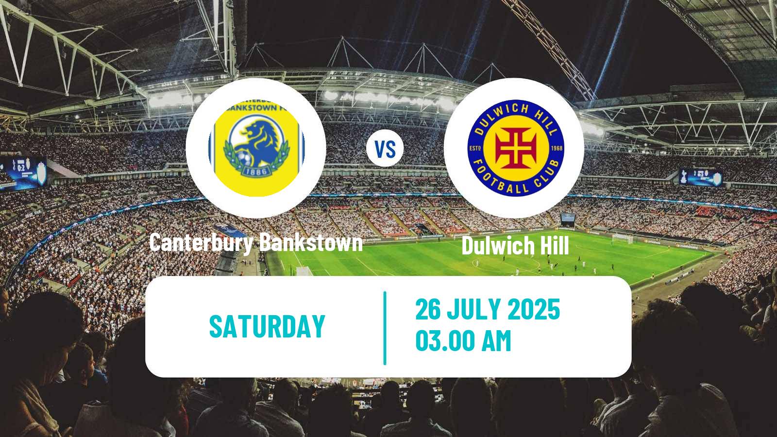 Soccer Australian NSW League One Canterbury Bankstown - Dulwich Hill