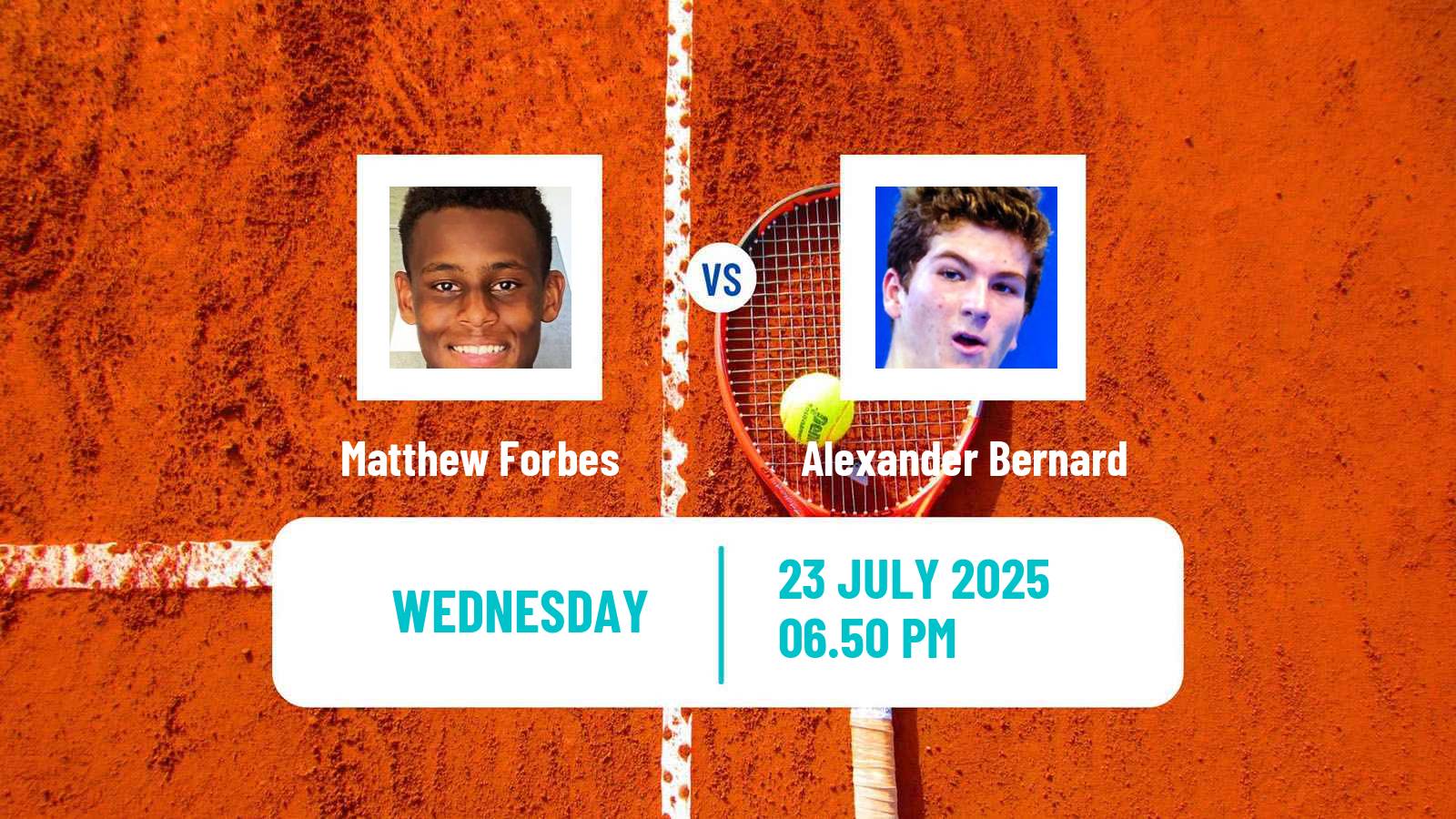 Tennis ITF M25 Champaign Il Men Matthew Forbes - Alexander Bernard