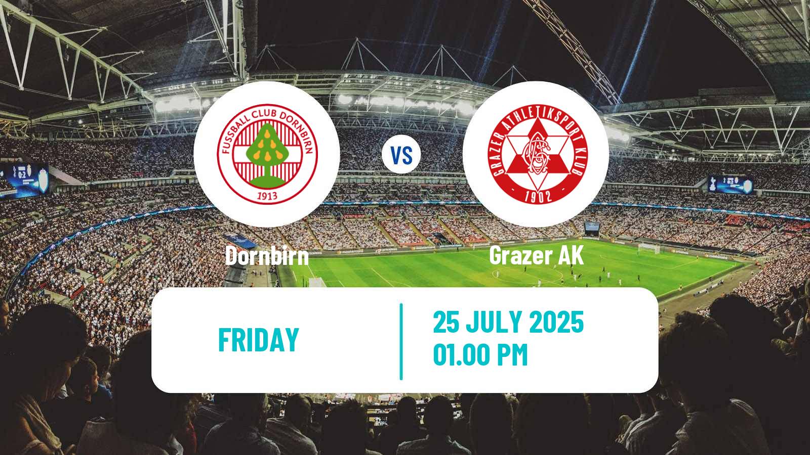 Soccer Austrian OFB Cup Dornbirn - Grazer AK