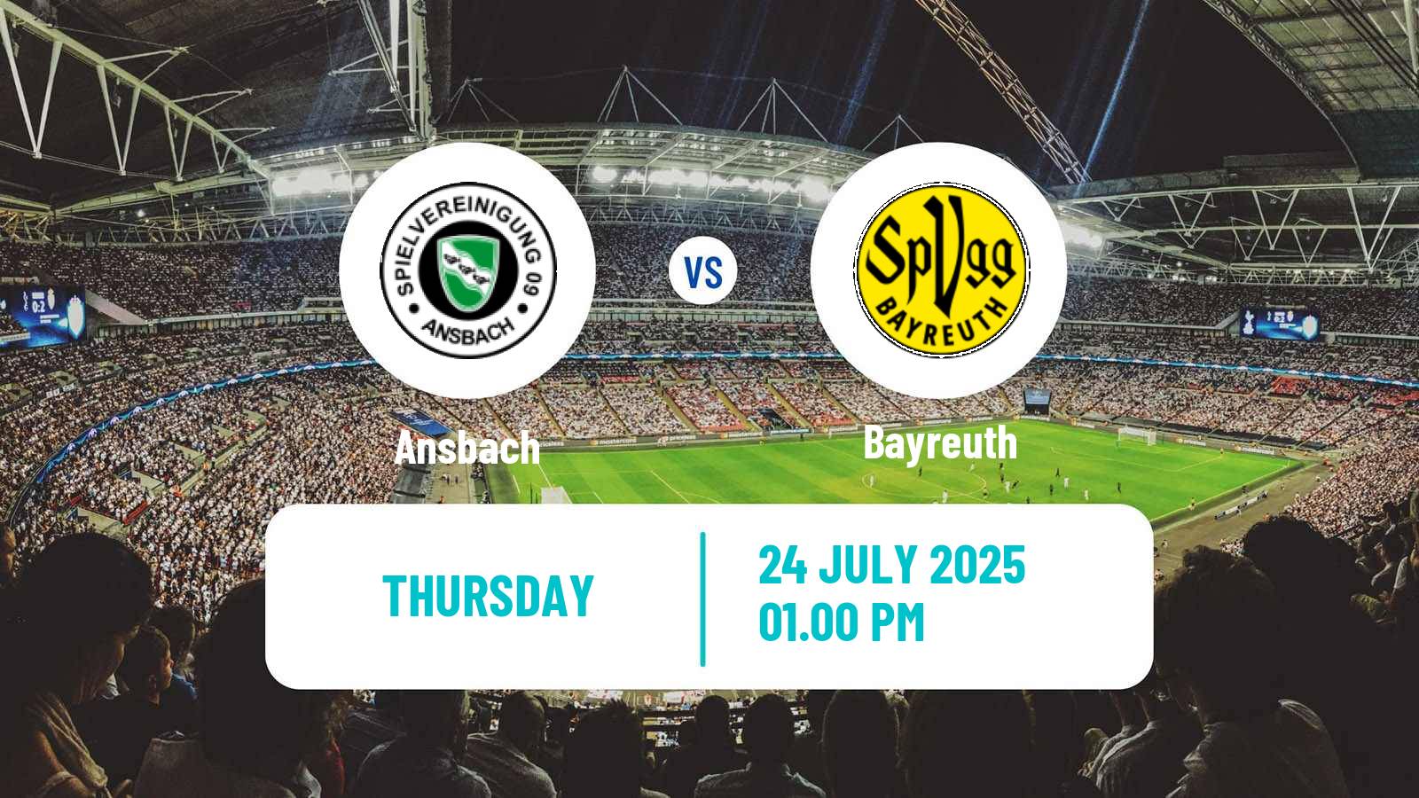 Soccer German Regionalliga Bayern Ansbach - Bayreuth