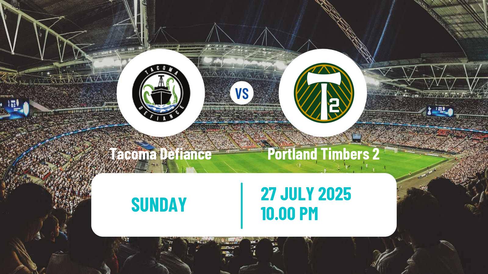 Soccer MLS Next Pro Tacoma Defiance - Portland Timbers 2