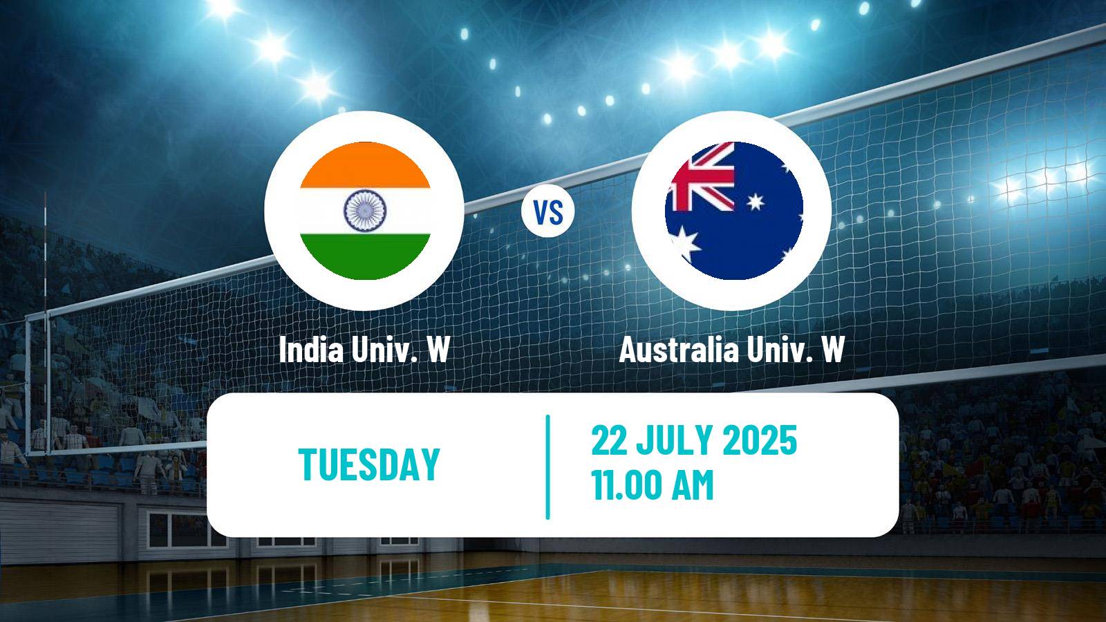 Volleyball Universiade Volleyball Women India Univ. W - Australia Univ. W