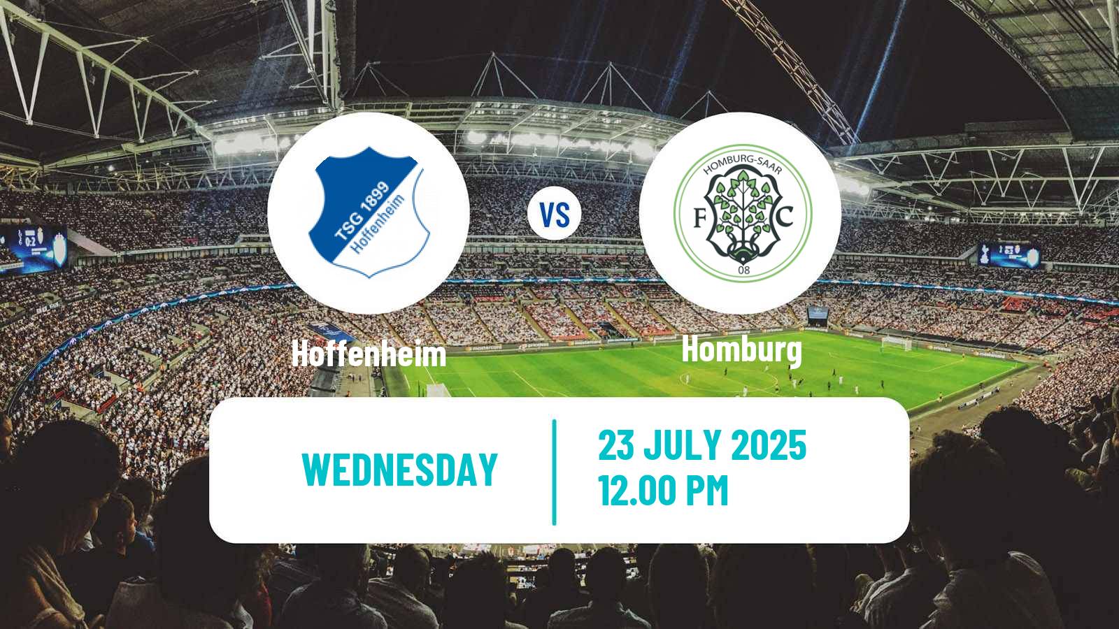 Soccer Club Friendly Hoffenheim - Homburg