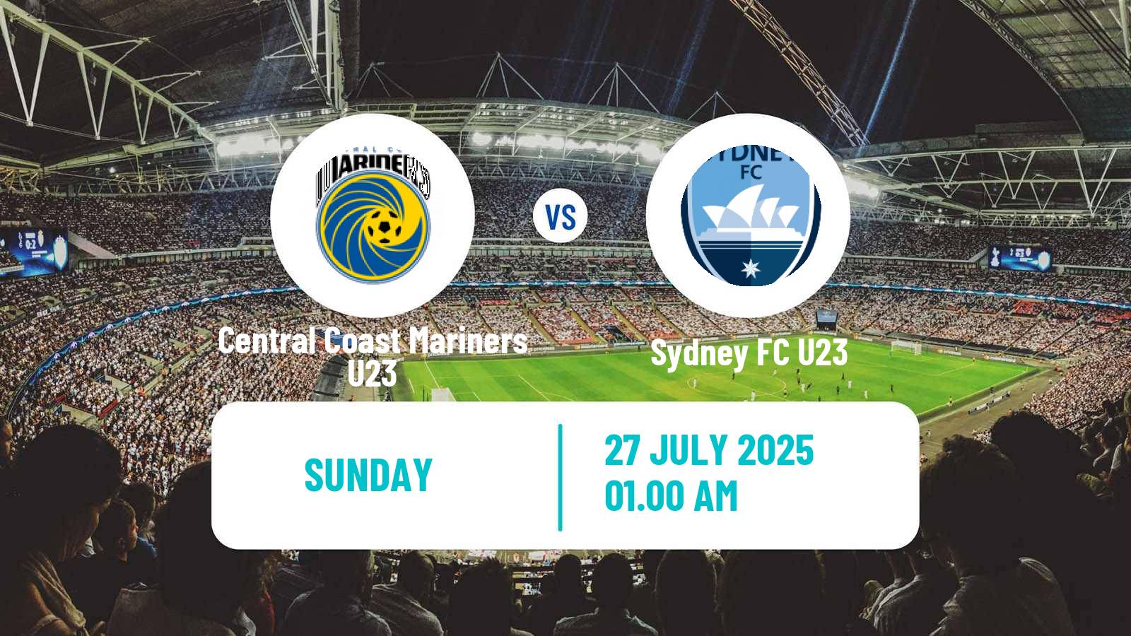 Soccer Australian NPL NSW Central Coast Mariners U23 - Sydney FC U23