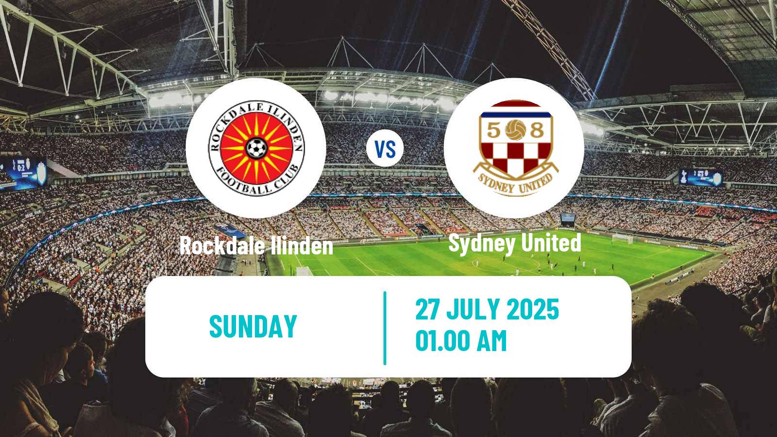 Soccer Australian NPL NSW Rockdale Ilinden - Sydney United