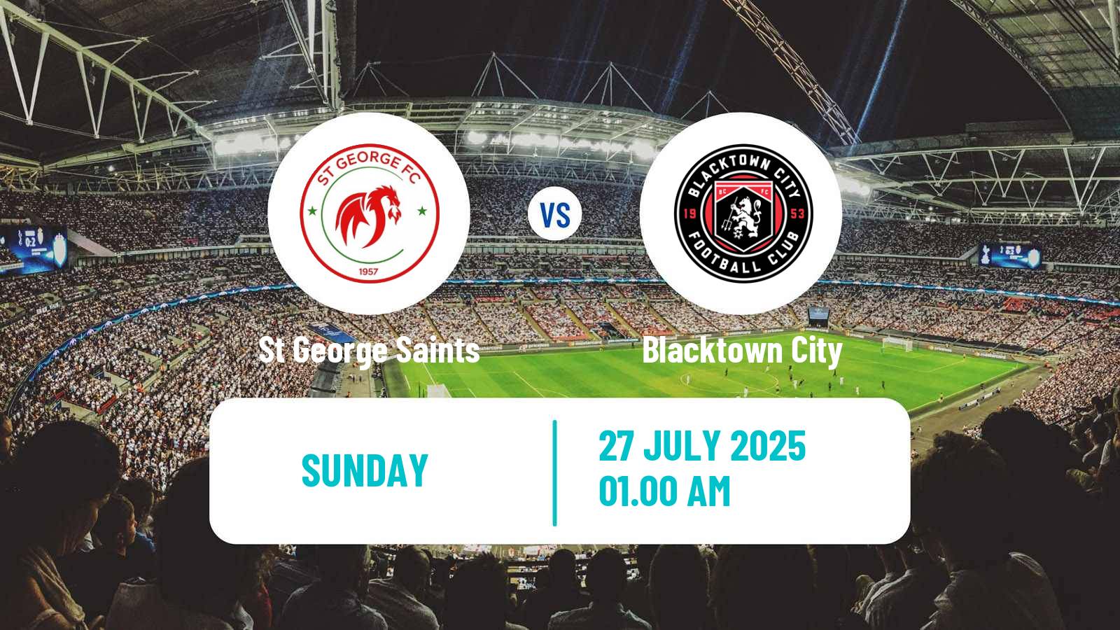 Soccer Australian NPL NSW St George Saints - Blacktown City