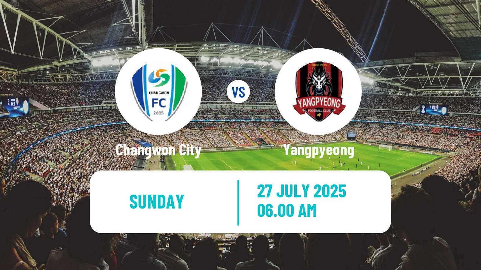 Soccer South Korean K3 League Changwon City - Yangpyeong