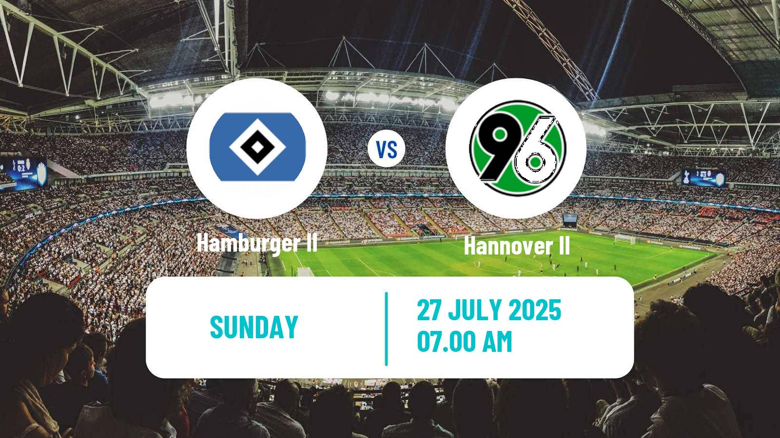 Soccer German Regionalliga North Hamburger II - Hannover II