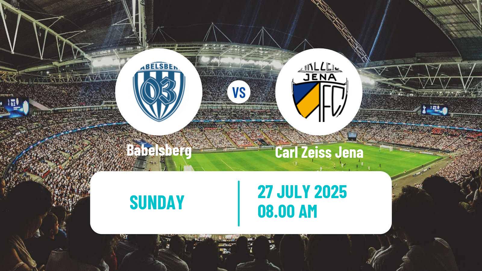 Soccer German Regionalliga Nordost Babelsberg - Carl Zeiss Jena