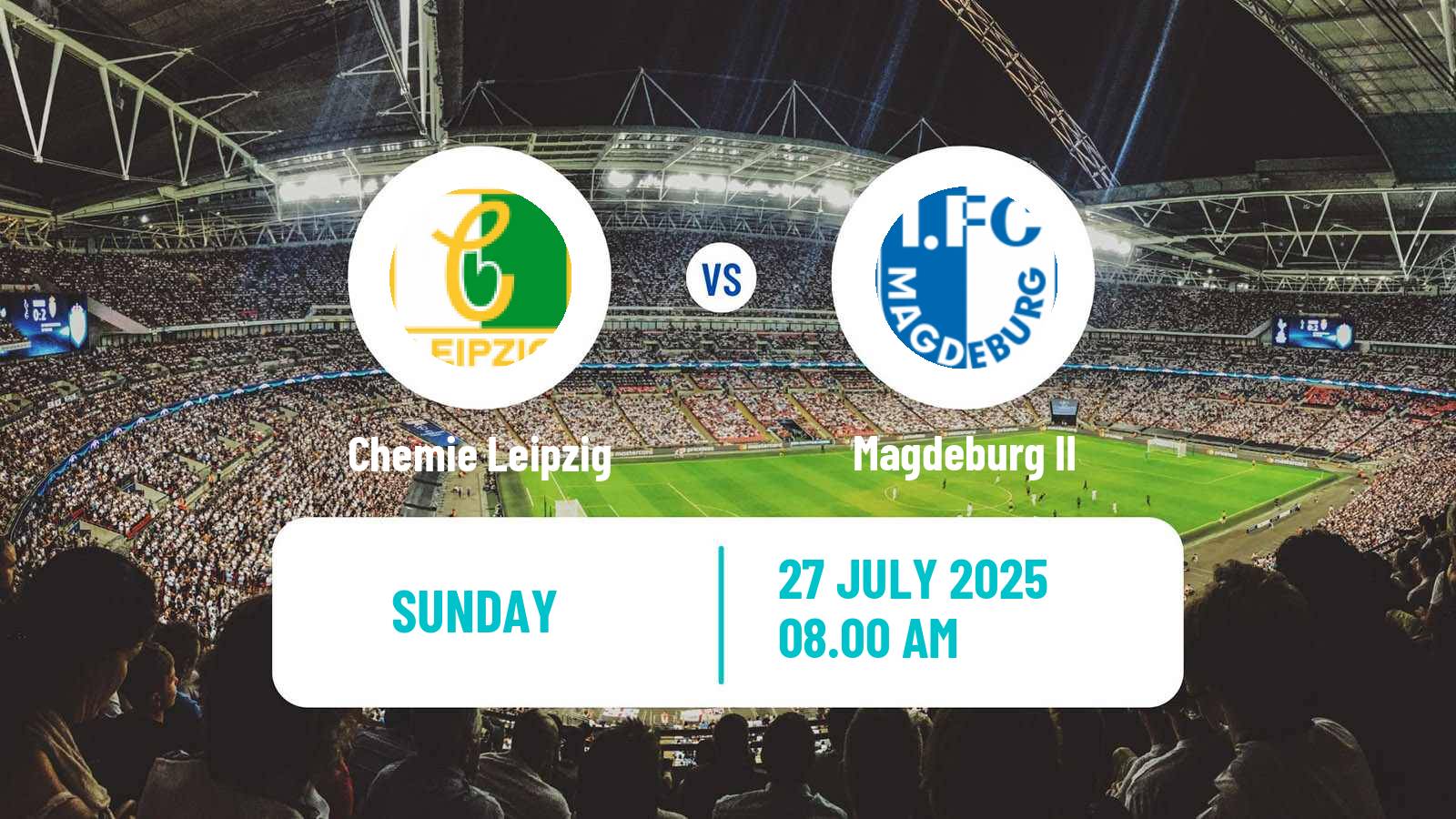 Soccer German Regionalliga Nordost Chemie Leipzig - Magdeburg II