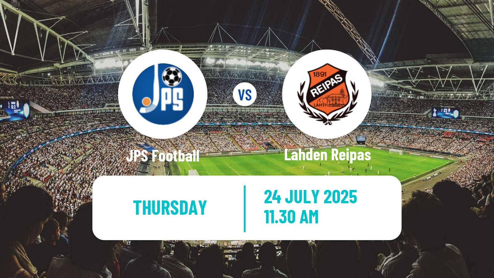 Soccer Finnish Kakkonen Group A JPS - Lahden Reipas