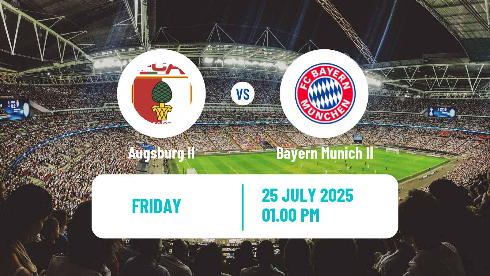 Soccer German Regionalliga Bayern Augsburg II - Bayern Munich II