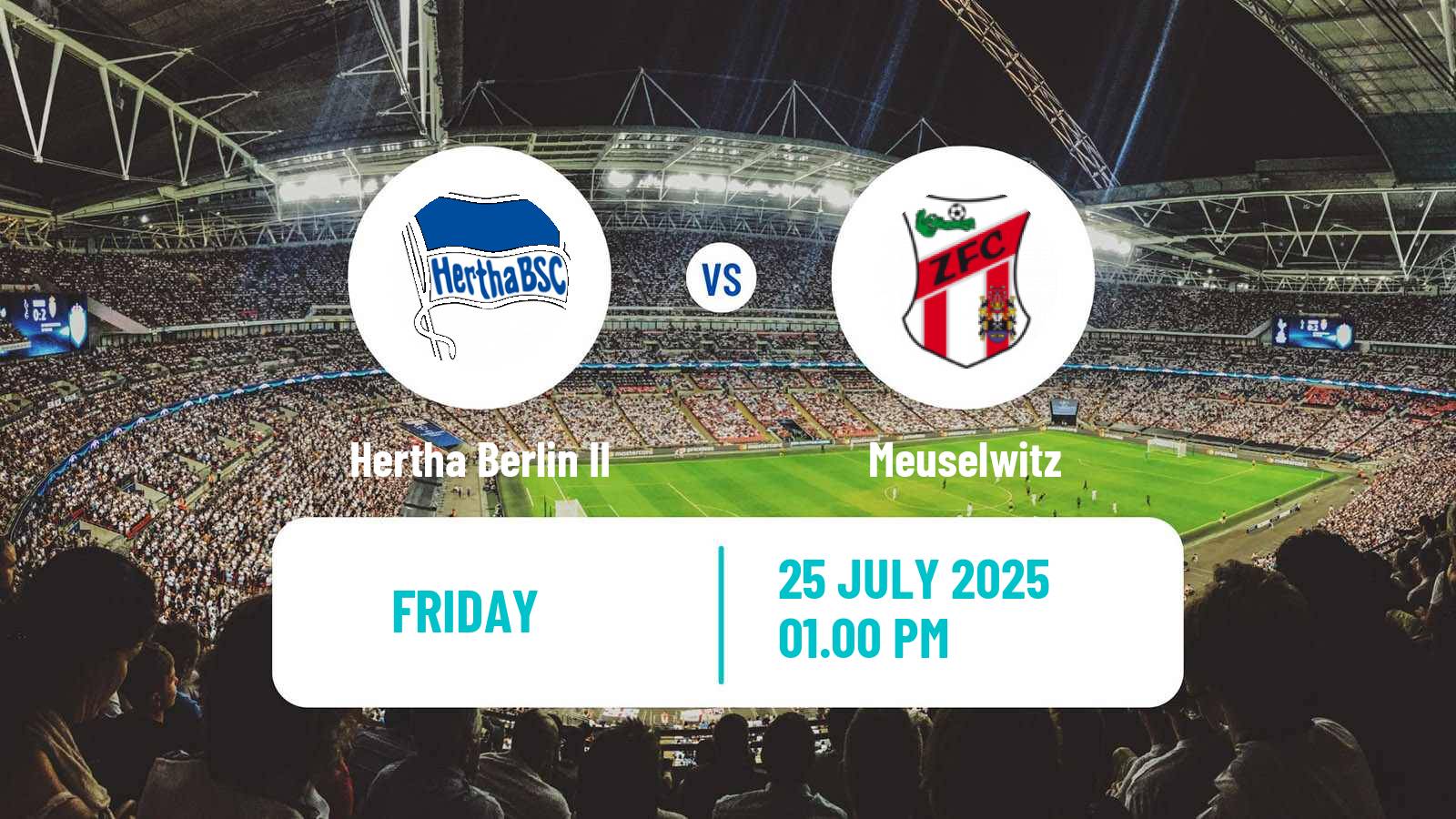 Soccer German Regionalliga Nordost Hertha Berlin II - Meuselwitz